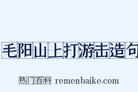 毛阳山上打游击造句是什么意思的图片